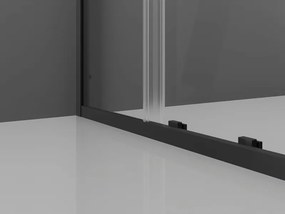Mexen Exo drzwi prysznicowe rozsuwane 130 cm, transparent, czarne - 8151-130-000-70-00