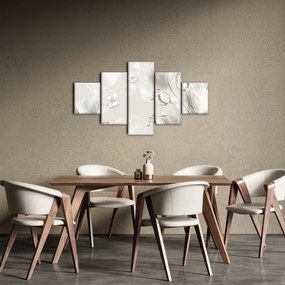 Obraz - Tulipany między bąbelkami (125x70 cm)
