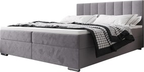 BEDANTE Łóżko kontynentalne ZILANO2 180x200 Itaka 50 Jasnoszary