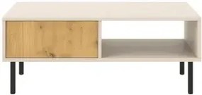 Nowoczesny stolik kawowy na nóżkach kaszmir + dąb artisan A3-S20