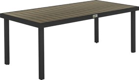 Outsunny Stół Ogrodowy dla 8 Osób, Stół Zewnętrzny, Stół Lounge, Odporny na Warunki Pogodowe, 190 x 90 x 74 cm, Drewno Naturalne