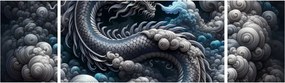 Obraz – Smok w dymie (170x50 cm)