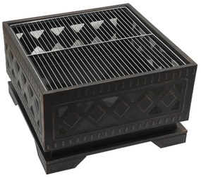 Cattara 13009 Palenisko z pokrywą Square, 63,5 x63,5 x 62 cm