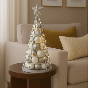 Drzewko dekoracyjne MCW-O91,  kolor srebrny