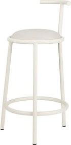 Beżowy metalowy hoker (wysokość siedziska 68 cm) Hogo – noo.ma