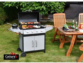 Cattara Grill gazowy na kółkach Master Cheef, 133 x 98 x 51 cm