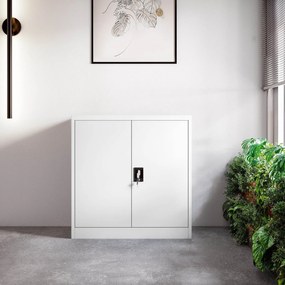 Szafka biurowa na dokumenty Beata 90x40x93 cm biała