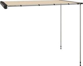 Outsunny Markiza boczna samochodowa, regulowana wysokość, 160 x 250 x 125-225 cm, Khaki