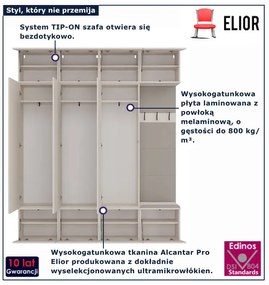 Kaszmirowa garderoba z siedziskiem E8-K75
