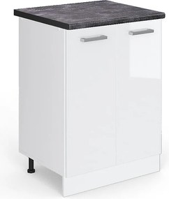 Szafki kuchenne biały wysoki połysk 60x60x81.6 r-line