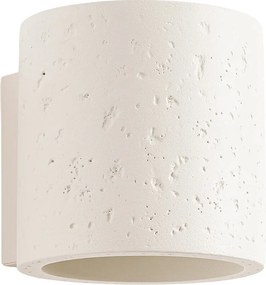 Lampa ścienna industrialny Orbis, beton - 1 źródło - L.10 x H.10 cm - beżowy