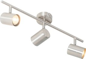 Nowoczesna lampa sufitowa stalowa 3-punktowa regulowana - Jeana