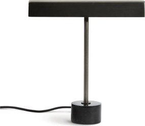 Czarna metalowa lampa stołowa (wysokość 32,5 cm) Lynor – Kave Home