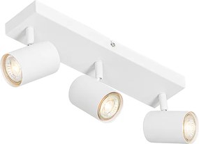 Nowoczesna lampa sufitowa biała 3-punktowa regulowana prostokątna - Jeana