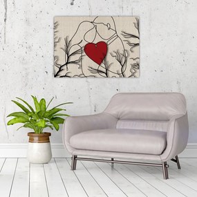 Obraz - Zakochana para (70x50 cm)
