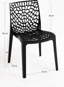 Zestaw 4 Krzese Root