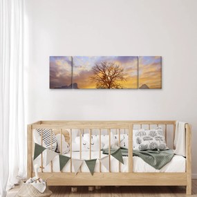 Obraz - Pejzaż ze słonecznikami (170x50 cm)