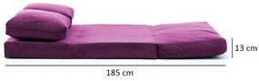 Sofa rozkładana Taida Purple