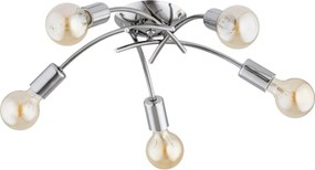 Przysufitowy żyrandol TORIZO 5xE27/15W/230V błyszczący chrom