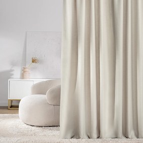 Zasłona na taśmie marszczącej strukturalna beżowa 140 x 280 cm 1 szt.