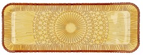 Pomarańczowy szklany półmisek 14x38 cm Kusintha – Bitz