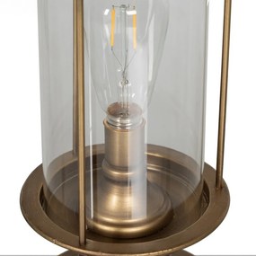 Lampa stołowa LED w kolorze złota ze szklanym kloszem (wysokość 58 cm) – Ixia
