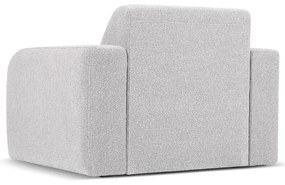 Jasnoszary fotel z materiału bouclé Molino – Micadoni Home