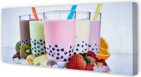 Obraz na płótnie Kremowe Shake'i Owocowe