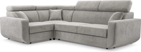 Masseno Narożnik RENO z funkcją spania i pojemnikiem na pościel Narozniki L, Rozkładana sofa - Szary, VELO 633