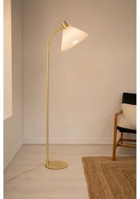 Lampa stojąca w kolorze złota i bieli (wysokość 145 cm) Mira – Markslöjd