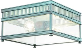Elstead HOLBORN-F-VDG - Lampa zewnętrzna HOLBORN 2xE27/60W/230V IP44 turkusowa