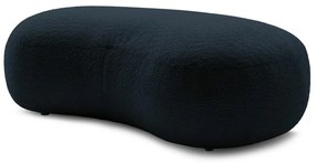 Ciemnoniebieski podnóżek z materiału bouclé Saint-Germain – Bobochic Paris