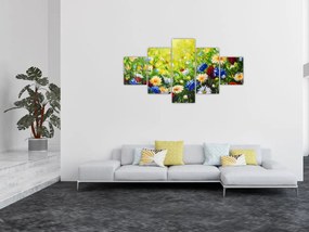 Obraz dzikich kwiatów (125x70 cm)