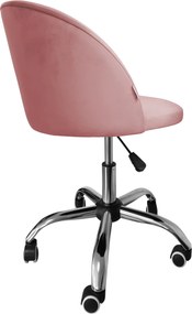 Fotel obrotowy COLIN krzesło biurowe fotel ergonomiczny do biurka : Kolor Stelaża - Chrom, Kolor tkaniny - VELVET - MG58, Typ siedziska - Siedzisko obrotowe 360°, Typ tkaniny - Velvet