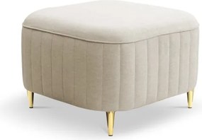 Pufa LAREN w kolorze kremowym w tkaninie CASTEL 03