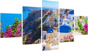 Obraz - Santorini, Grecja (125x70 cm)