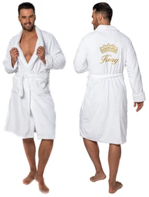Szlafrok Męski King White S/M