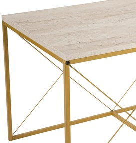 Stolik konferencyjny Defne Gold Travertine