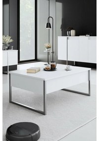 Stolik konferencyjny Luxe White and Silver