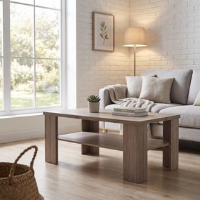 Ława LIVORNO 120 cm Stolik Kawowy do Salonu, Dąb