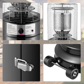 Ogrzewacz gazowy ogrodowy H637, 11 kW - parasol grzewczy tarasowy