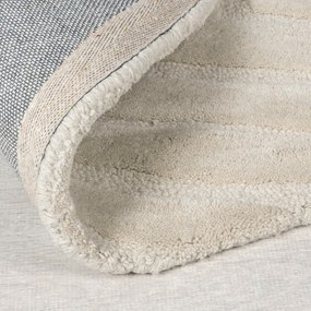 Kremowy wełniany okrągły dywan tkany ręcznie ø 160 cm Mesmerise Natural – Flair Rugs