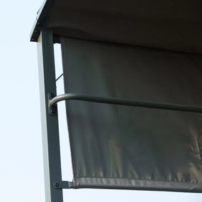 Outsunny Pawilon Grillowy z Ochroną Przeciwpożarową