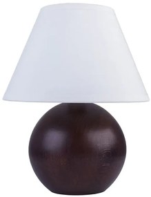 Drewniana lampka do sypialni wenge - S226-Migra