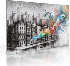 Obraz na szkle - Przemysłowe życie (70x50 cm)
