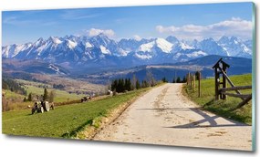 Foto obraz szkło hartowane Panorama Tatr