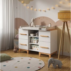 Przewijak biały/artystyczny 133x70x98 malia