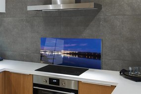 Panel Szklany Most i Stadion Narodowy Nocą