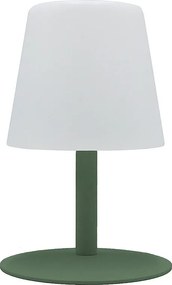 Bezprzewodowa lampka stołowa Standy Mini oliwkowa z regulacją LED IP44 do wnętrz i na zewnątrz, 25 cm