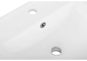 Biało-antracytowa wisząca szafka bez umywalki 60x52 cm Wisla – Støraa